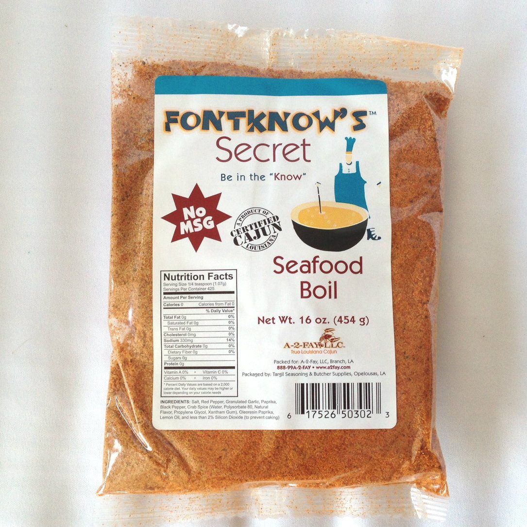 FontKnow's Secret Seafood Boil